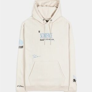 Beige Scarface Graphic Hoodie
